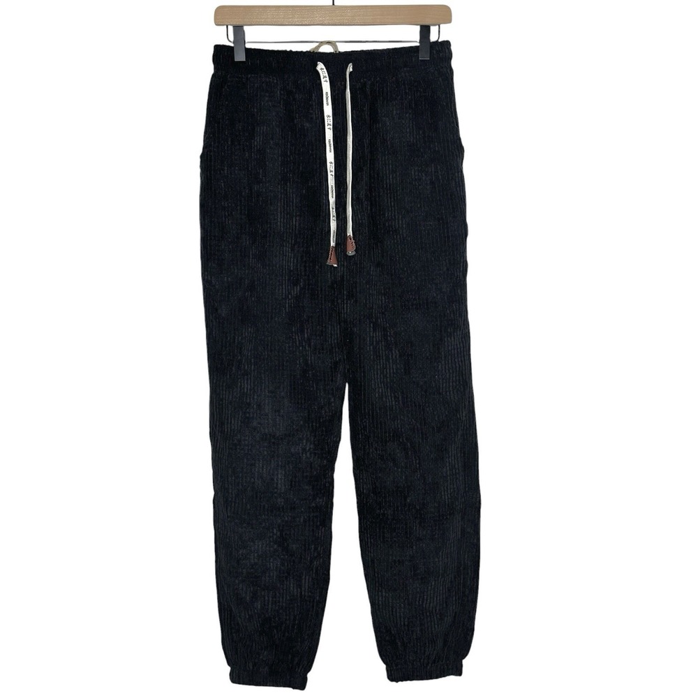 NWT Kidoriman Pants Mens XL (US M) Biraki Courduroy Black Streetwear Drawstring